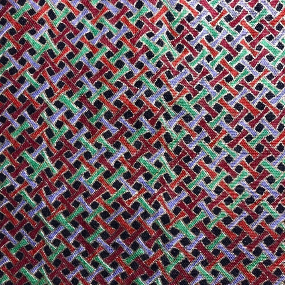 Quilt Cotton Fabric Material - 3 1/2 yards Gilded Basket Weave Print #826